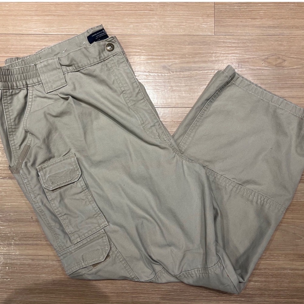 5.11 Tactical Mens Cargo Pants 74251 Cotton Canvas Khaki 40/30